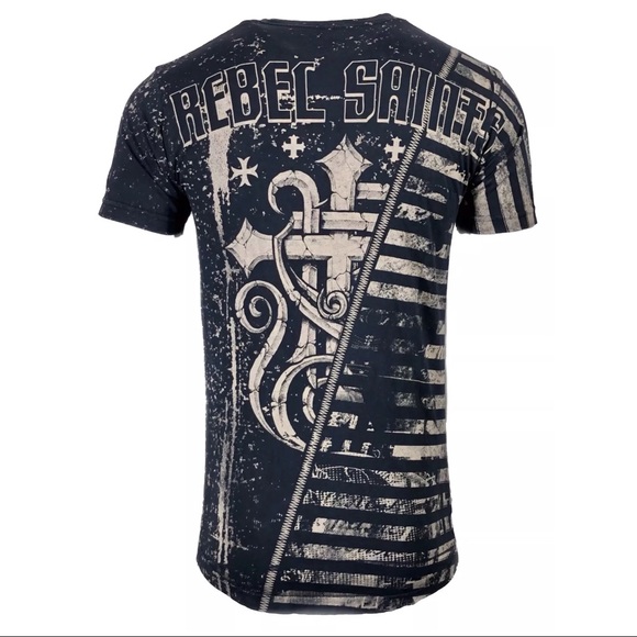 Rebel Saints by Affliction Men's T-shirt GARAGE - Picture 3 of 10